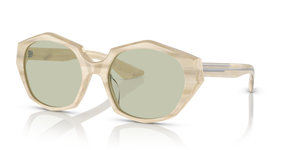 Oliver Peoples 1971C with Beige Silk frame and Green lenses - image 1