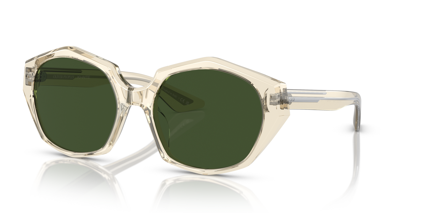 Oliver Peoples 1971C with Buff frame and Green lenses - Image Pins