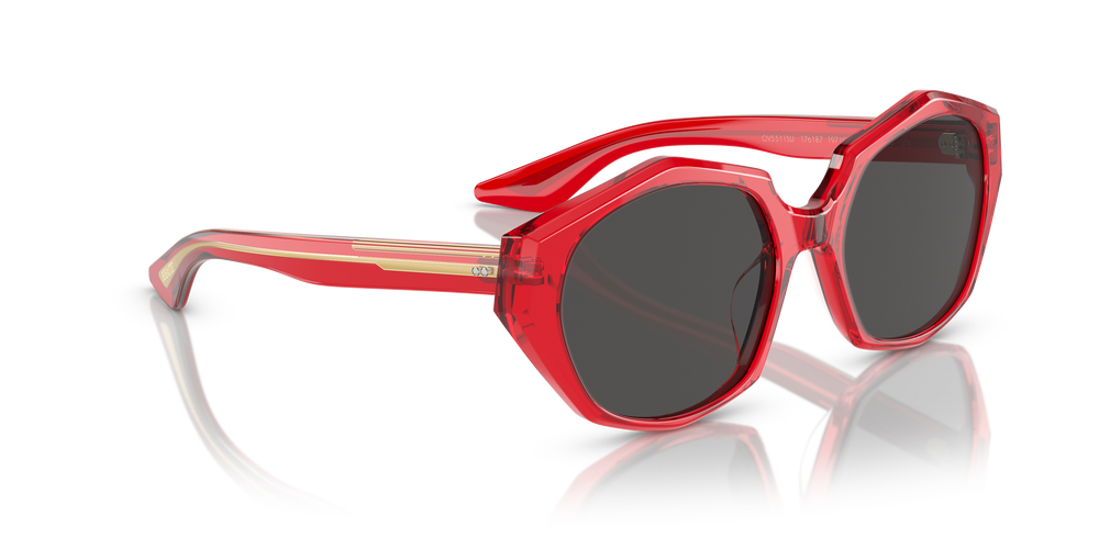 Oliver Peoples 1971C with Translucent Red frame and Grey lenses - Image 3