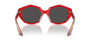 Oliver Peoples 1971C avec une monture Rouge translucide et des verres Gris - image 5