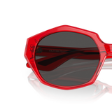 Oliver Peoples 1971C con montatura Rosso Traslucido e lenti  Grigio - Variant