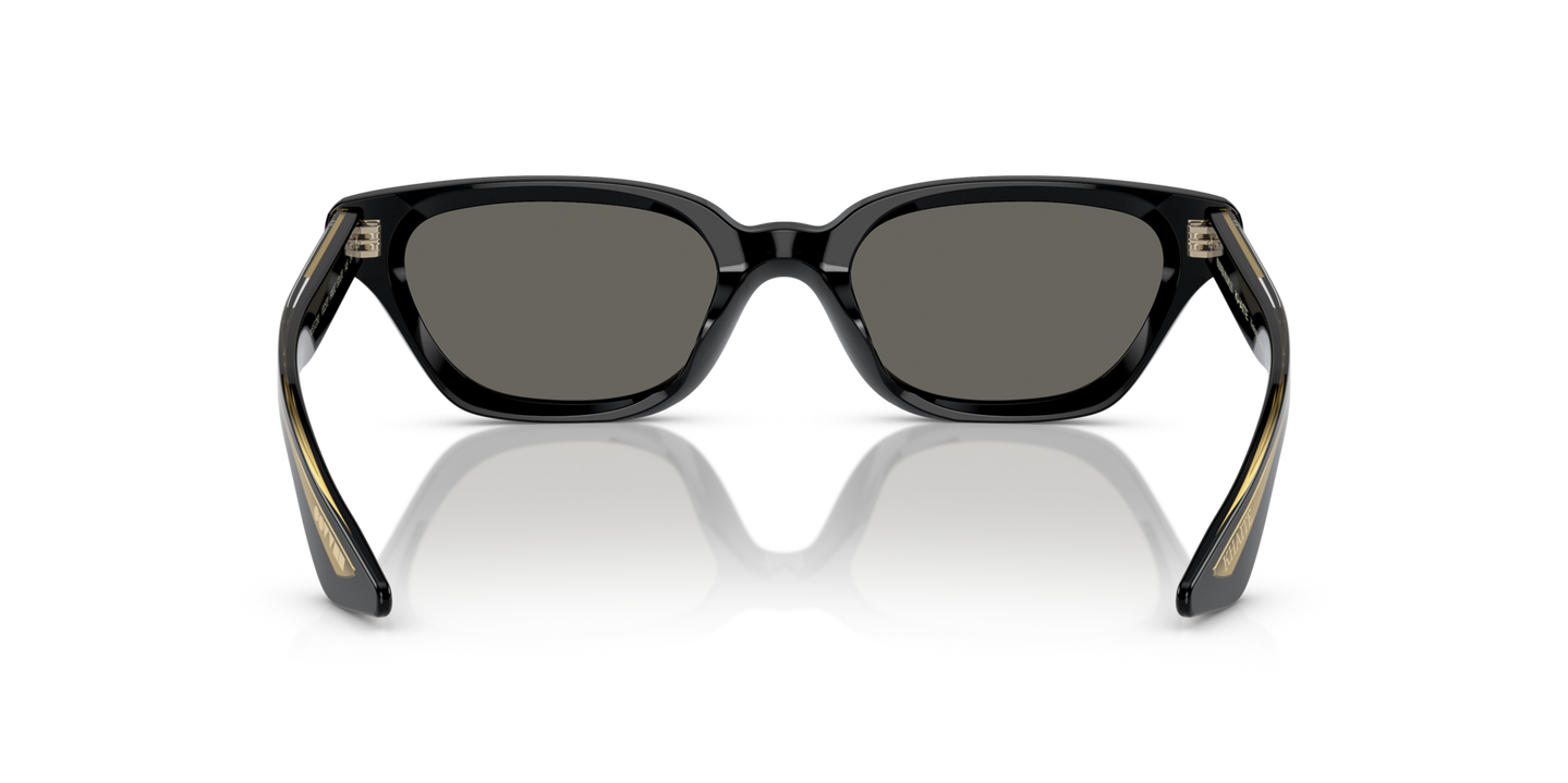 Oliver Peoples 1983C with Black frame and Grey lenses - Image Nosepads