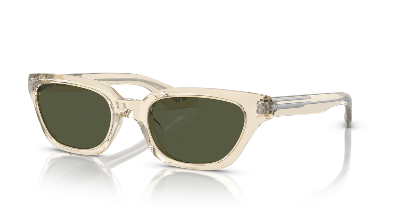 Oliver Peoples 1983C with Buff frame and Green lenses - Image Pins