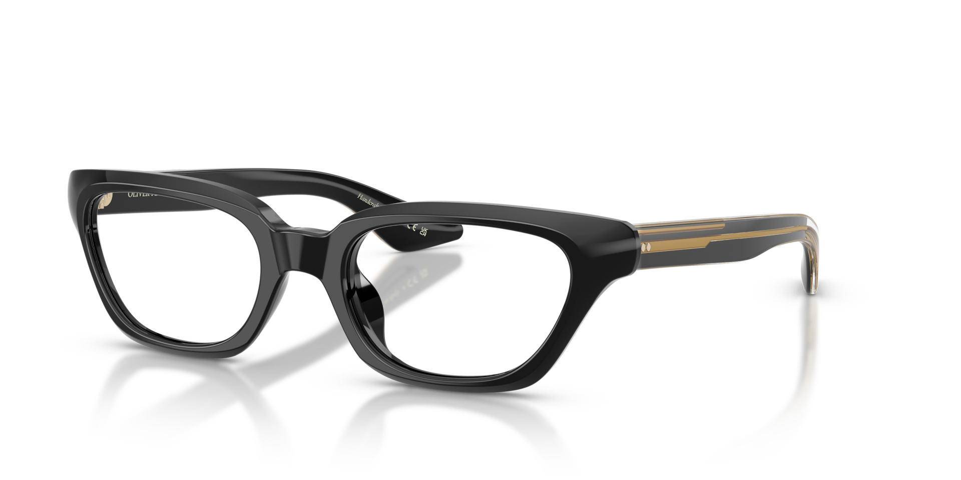 Oliver Peoples 1983C with Black frame and Clear Blue-Violet Light