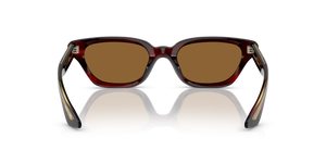 Oliver Peoples 1983C con montura Corteza rojo burdeos y lentes Marrón - imagen 5