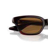 Oliver Peoples 1983C avec une monture Écorce Bordeaux et des verres Brun - Variant