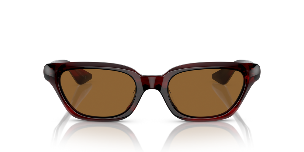 Oliver Peoples 1983C con montura Corteza rojo burdeos y lentes Marrón - imagen 2