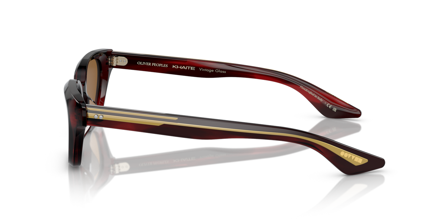 Oliver Peoples 1983C with Bordeaux Bark frame and Brown lenses - Image Temple