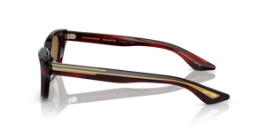 Oliver Peoples 1983C con montura Corteza rojo burdeos y lentes Marrón - imagen 4