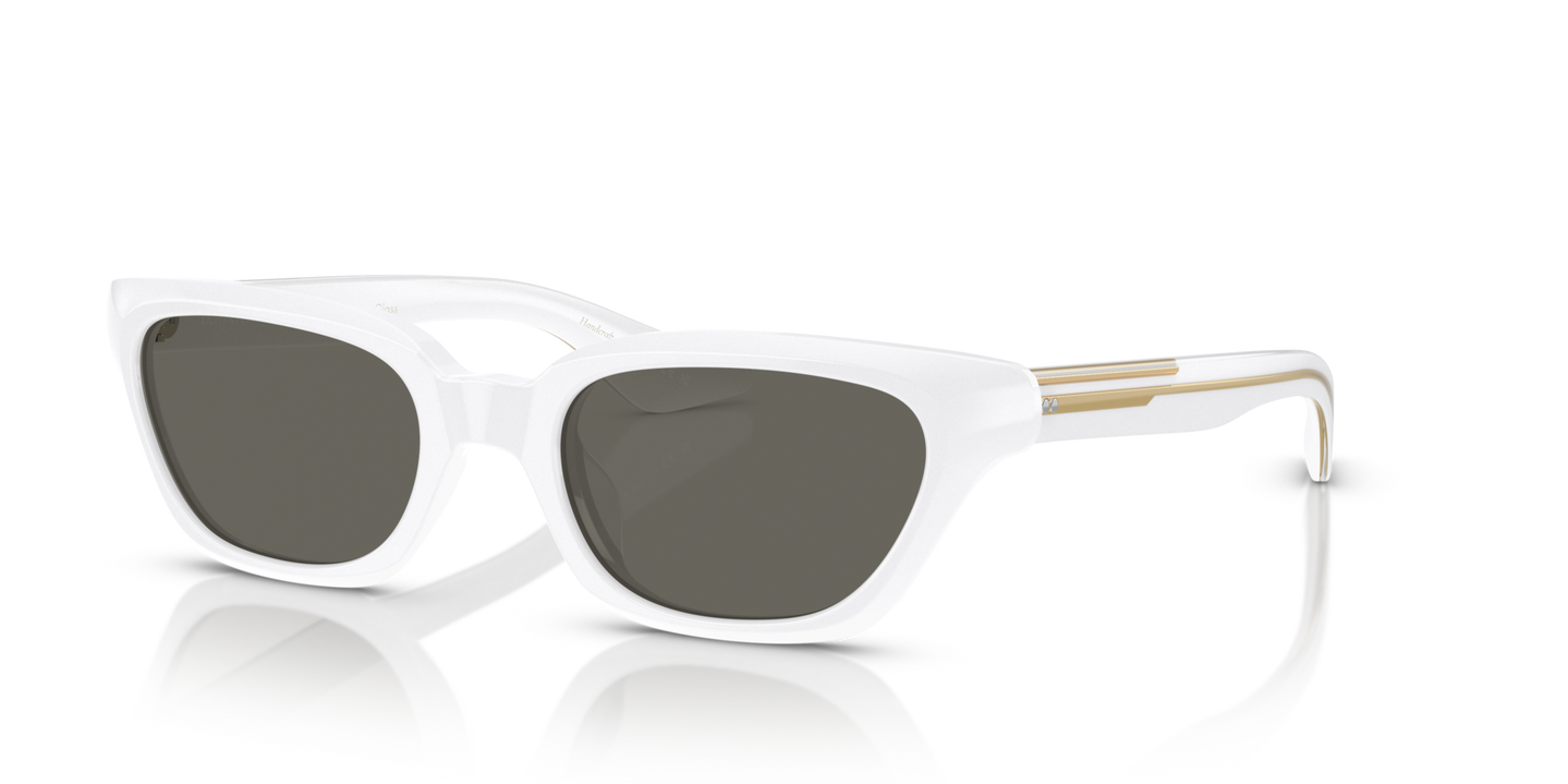 Oliver Peoples 1983C with White frame and Grey lenses - Image Pins