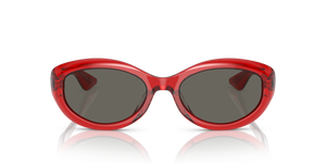 Oliver Peoples 1969C con montatura Rosso Traslucido e lenti  Grigio - immagine 2