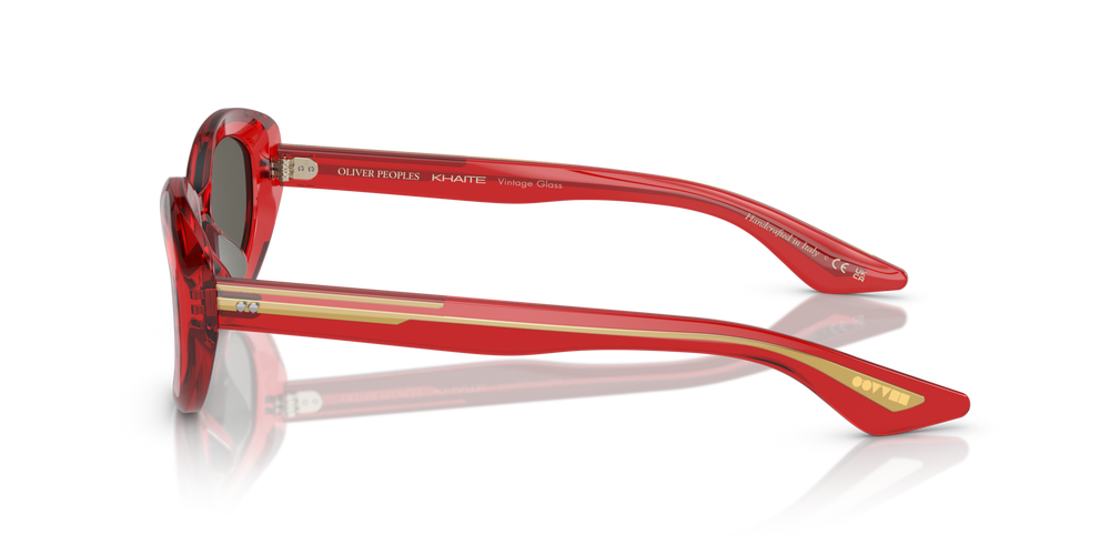 Oliver Peoples 1969C con montatura Rosso Traslucido e lenti  Grigio - immagine 4