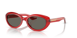 Oliver Peoples 1969C avec une monture Rouge translucide et des verres Gris - L'image 1