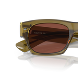 Oliver Peoples Kasdan con montatura Verde Oliva Sbiadito e lenti  Rosso - Variant