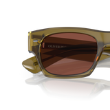 Sie Oliver Peoples Kasdan mit Dusty Olive Gestell und Rot Gläsern - Variant