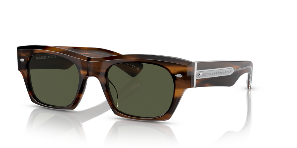 Oliver Peoples Kasdan con montatura Tuscany Tortoise e lenti  Verde - immagine 2