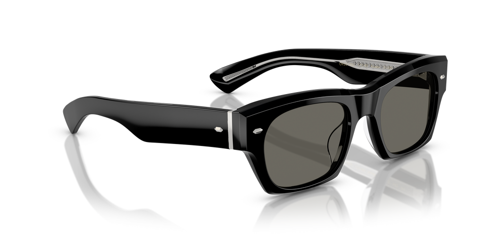 Oliver Peoples Kasdan 18K con montatura Nero e lenti  Grigio - L'immagine 3