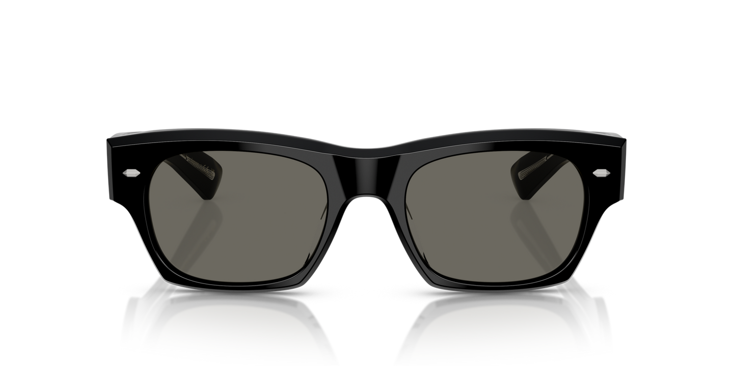 Oliver Peoples Kasdan 18K with Black frame and Grey lenses - Image Lenses
