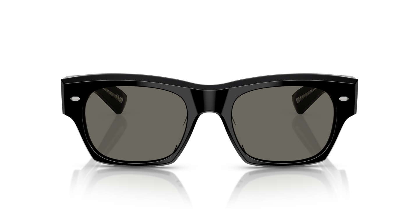 Oliver Peoples Kasdan 18K with Black frame and Grey lenses - Image Lenses