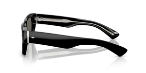 Oliver Peoples Kasdan 18K con montatura Nero e lenti  Grigio - L'immagine 4