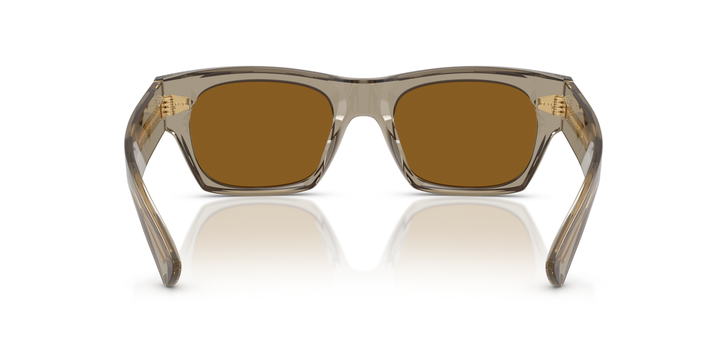 Oliver Peoples Kasdan 18K with Sencha frame and Brown lenses - Image Nosepads