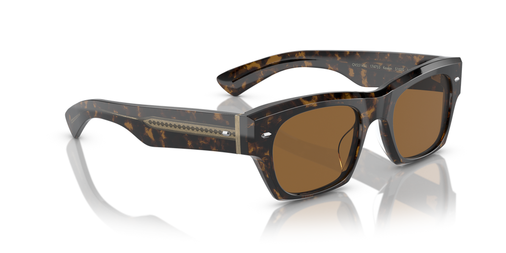 Sie Oliver Peoples Kasdan mit Walnut Tortoise Gestell und Braun Gläsern - bild 3