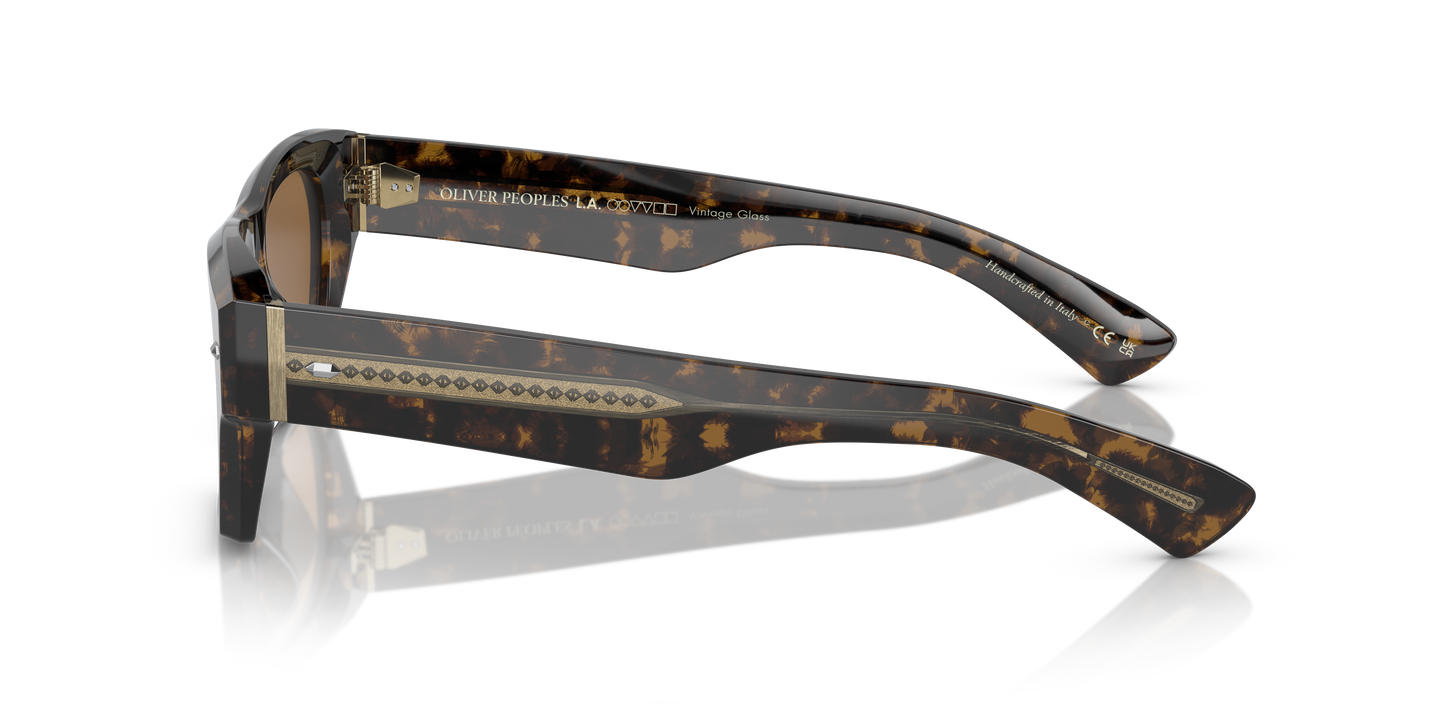 Oliver Peoples Kasdan with Walnut Tortoise frame and True Brown