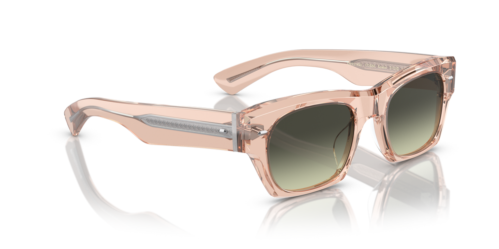 Oliver Peoples Kasdan avec une monture Champagne Quartz et des verres Vert - image 3