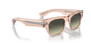 Oliver Peoples Kasdan avec une monture Champagne Quartz et des verres Vert - image 3