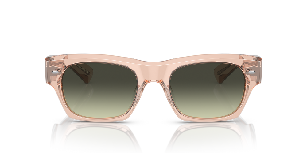 Oliver Peoples Kasdan avec une monture Champagne Quartz et des verres Vert - image 2