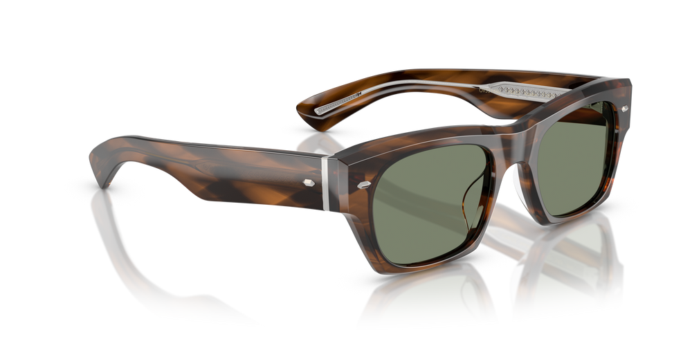 Oliver Peoples Kasdan 18K avec une monture Barchan et des verres Vert - image 3
