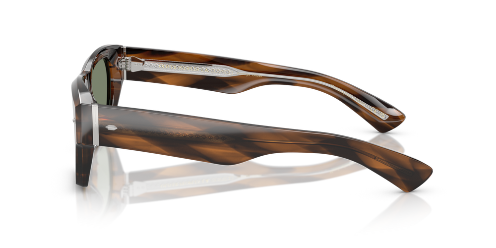 Oliver Peoples Kasdan 18K avec une monture Barchan et des verres Vert - image 4