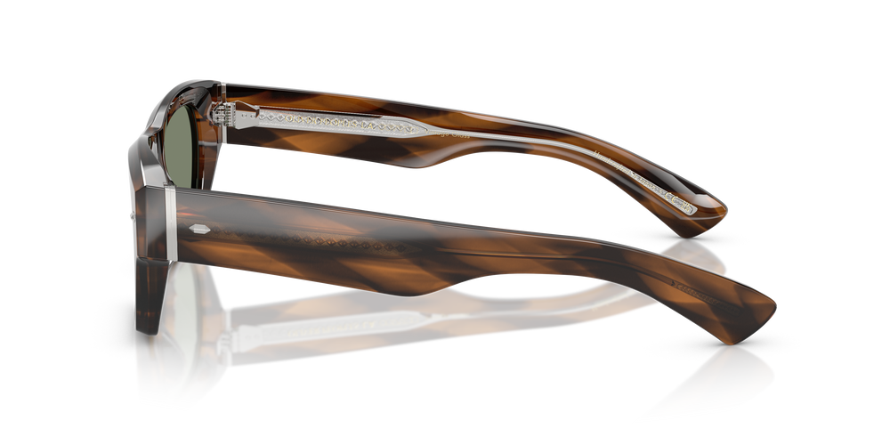 Sie Oliver Peoples Kasdan 18K mit Barchan Gestell und Grün Gläsern - Das Bild 4