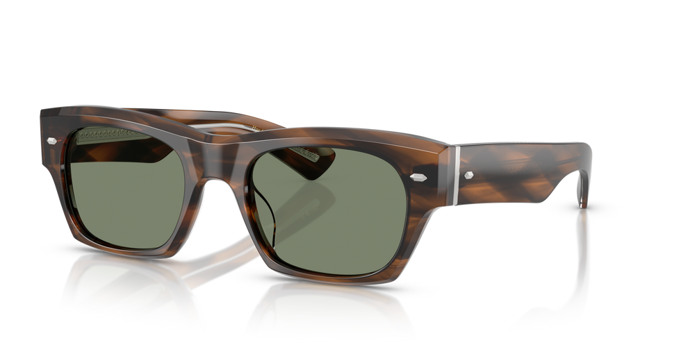 Oliver Peoples Kasdan 18K with Barchan frame and Green lenses - image 3
