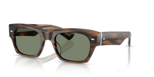 Oliver Peoples Kasdan 18K avec une monture Barchan et des verres Vert - image 1