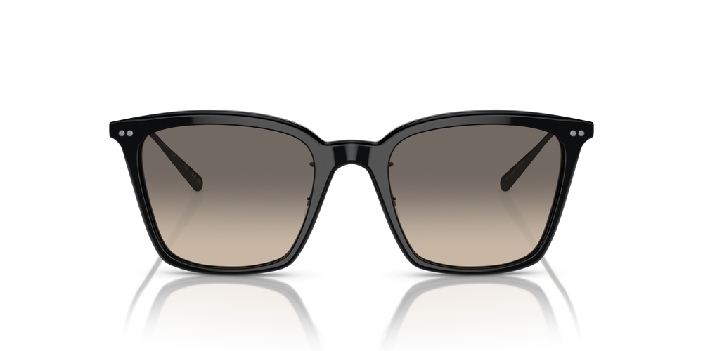 Oliver Peoples Luisella con montura Negro / Gris plateado antiguo y lentes Gris - imagen 2