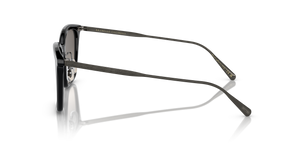 Oliver Peoples Luisella con montura Negro / Gris plateado antiguo y lentes Gris - El 4