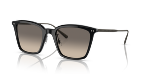 Oliver Peoples Luisella con montura Negro / Gris plateado antiguo y lentes Gris - El 1