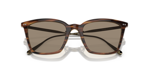 Oliver Peoples Luisella avec une monture Amaretto/Striped Honey/Antique Gold et des verres Jaune - image 7