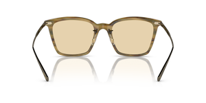 Oliver Peoples Luisella con montatura Amaretto/Striped Honey/Antique Gold e lenti  Giallo - L'immagine 5