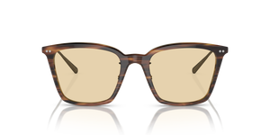 Oliver Peoples Luisella con montatura Amaretto/Striped Honey/Antique Gold e lenti  Giallo - L'immagine 2
