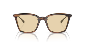 Oliver Peoples Luisella avec une monture Amaretto/Striped Honey/Antique Gold et des verres Jaune - image 2