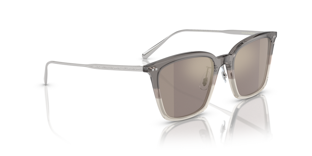 Oliver Peoples Luisella avec une monture Vintage Grey Fade/Silver et des verres Brun - image 3