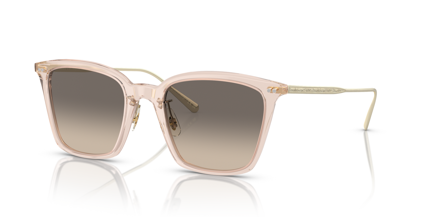 Oliver Peoples Luisella with Cipria/Brushed Gold frame and Grey lenses - Image Pins