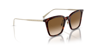 Oliver Peoples Luisella con montatura Amaro Tortoise/Gold e lenti  Marrone - L'immagine 3