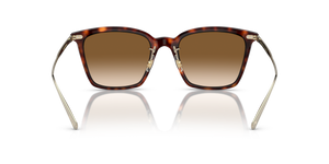 Oliver Peoples Luisella avec une monture Amaro Tortoise/Gold et des verres Brun - image 5