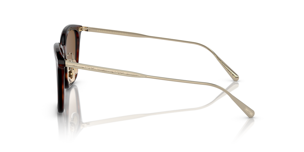 Oliver Peoples Luisella avec une monture Amaro Tortoise/Gold et des verres Brun - image 4