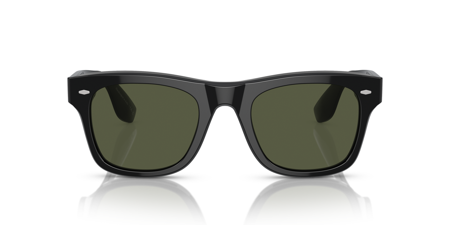 Oliver Peoples Mister Brunello with Black frame and Green lenses - Image Lenses