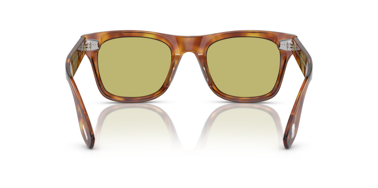 Oliver Peoples Mister Brunello with Vintage LBR frame and Green lenses - Image Nosepads