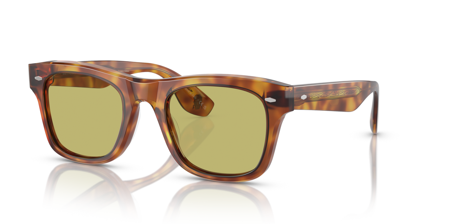 Oliver Peoples Mister Brunello with Vintage LBR frame and Green lenses - Image Plaque